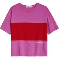 тениска,детски,тениски,calvin,klein,jeans,inst,silver,logo,slim,short,sleeve,t,shirt,pink,(sweetest,pink)