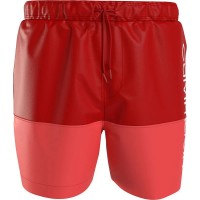 бански,гащета,мъжки,бански,костюми,calvin,klein,medium,drawstring,swimming,shorts,deep,crimson,(red)