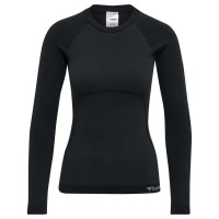 тениска,дамски,тениски,hummel,cleaa,seamless,long,sleeve,t,shirt,black,melange,(black)