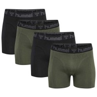 боксерки,мъжко,бельо,hummel,marston,boxers,4,units,black,thyme,(green)