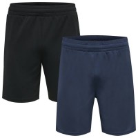 къси,панталони,мъжки,панталони,hummel,topaz,shorts,2,units,black,insigina,blue,(blue,black)