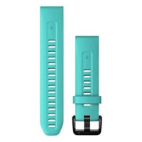 други,аксесоари,garmin,quickfit®,20,mm,silicone,strap,aqua,(blue)