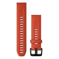 други,аксесоари,garmin,quickfit®,20,mm,silicone,strap,flame,red,(red)