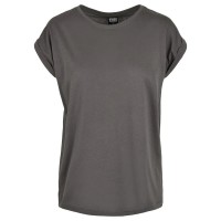 тениска,дамски,тениски,urban,classics,extended,shoulder,grandes,tailles,short,sleeve,t,shirt,black