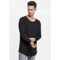 тениска,мъжки,тениски,дамски,тениски,urban,classics,long,shaped,fahion,long,sleeve,t,shirt,black,(black)