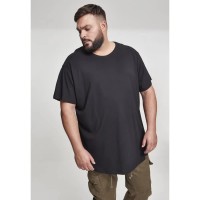 тениска,мъжки,тениски,дамски,тениски,urban,classics,shaped,long,gt,t,shirt,black,(black)