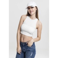 тениска,дамски,тениски,urban,classics,rib,crop,top,sleeveless,t,shirt,white