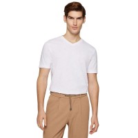 тениска,мъжки,тениски,дамски,тениски,boss,tilson,60,short,sleeve,v,neck,t,shirt,white,(white)