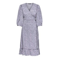 рокля,дамски,поли,и,рокли,only,olivia,wrap,midi,3,4,sleeve,dress,chinese,violet,aop,nanna,flower,(purple)