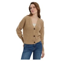 жилетка,дамски,пуловери,дамски,плетени,дрехи,vero,moda,lea,cuff,cardigan,brown,(nomad)