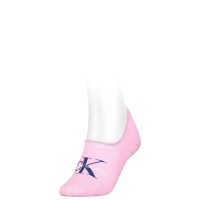 чорапи,дамски,чорапи,calvin,klein,footie,high,cut,logo,no,show,socks,pink,(white)