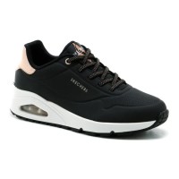 маратонки,дамски,маратонки,skechers,uno,shimmer,away,trainers,black,(black,white,pink,gold)
