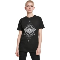 тениска,дамски,тениски,mister,tee,moth,short,sleeve,t,shirt,black,(black)