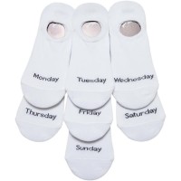 чорапи,мъжки,чорапи,дамски,чорапи,urban,classics,invisible,weekly,short,socks,7,pairs,white,(white)