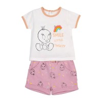 детски,екипи,warner,bros,looney,tunes,piolin,short,sleeve,set,pink,(pink)