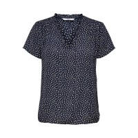 тениска,дамски,тениски,only,onlsonja,life,short,sleeve,v,neck,t,shirt,blue,(bleu,marine,blanc)