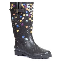 обувки,дамски,боти,мъжки,боти,trespass,samira,welly,boots,black,(daisy,print)