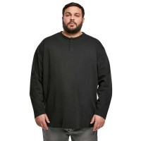 блуза,мъжки,пуловери,urban,classics,organic,oversized,henley,sweatshirt,black