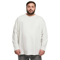 блуза,мъжки,пуловери,urban,classics,organic,oversized,henley,sweatshirt,light,grey,(white)