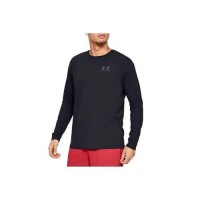 тениска,мъжки,тениски,under,armour,sportstyle,left,chest,long,sleeve,t,shirt,black,(black)