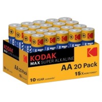 батерии,kodak,max,lr6,aa,alkaline,battery,20,units,blue,(multicolour)