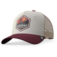 шапка,всички,шапки,the,indian,face,born,to,ride,trucker,cap,brown,grey,red,(multicolor)