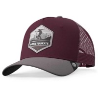 шапка,всички,шапки,the,indian,face,born,to,skate,trucker,cap,red,(red)