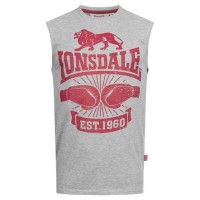тениска,мъжки,тениски,lonsdale,cleator,sleeveless,t,shirt,marl,grey,(grey)