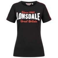 тениска,дамски,тениски,lonsdale,creggan,short,sleeve,t,shirt,black,red,white,(black)