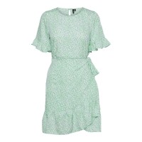 рокля,дамски,поли,и,рокли,vero,moda,henna,2,4,short,sleeve,short,dress,orange,(pastel,green,aop,mini,henna,vic)