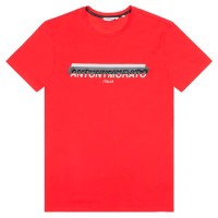 тениска,мъжки,тениски,antony,morato,mmks02103,fa120001,5086,super,slim,fit,short,sleeve,t,shirt,red,(red)