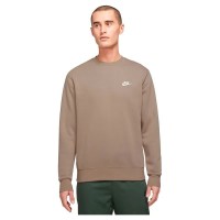блуза,мъжки,пуловери,nike,sportswear,club,sweatshirt,brown,(khaki,white)