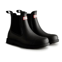 обувки,мъжки,боти,hunter,chelsea,commando,boots,black,(black)