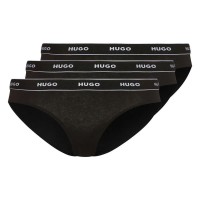 дамско,бельо,дамски,бикини,и,танкини,hugo,stripe,panties,3,units,black,(black)
