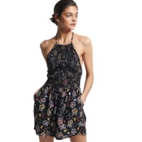 дамски,гащеризони,superdry,vintage,smocked,romper,olivia,paisley,black,(black)