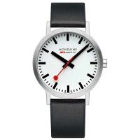 часовник,часовници,mondaine,classic,40,mm,watch,black,(white,st.,steel,brushed)