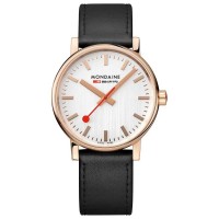 часовник,часовници,mondaine,evo2,rose,gold,40,mm,watch,white,black,(silver,st.,steel,polished,ip,rose,gold,plated)
