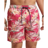 бански,гащета,мъжки,бански,костюми,superdry,vintage,hawaiian,swimming,shorts,paradise,pink,(pink)