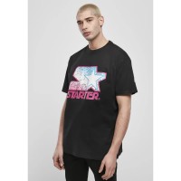 тениска,мъжки,тениски,starter,black,label,starter,multicolored,logo,short,sleeve,t,shirt,black,pink,(black)