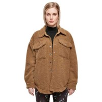 риза,с,дълъг,ръкав,дамски,блузи,дамски,ризи,urban,classics,sherpa,long,sleeve,shirt,mid,ground,(green)
