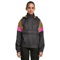яке,дамски,якета,и,палта,urban,classics,aop,mixed,jacket,black,leo,(black)