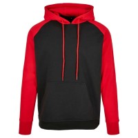 суичър,мъжки,пуловери,build,your,brand,basic,raglan,hoodie,black,red,(black)