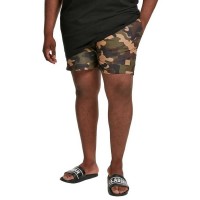 бански,гащета,мъжки,бански,костюми,urban,classics,block,swimming,shorts,black,wood,camo,(green)