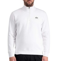 блуза,мъжки,пуловери,alpha,industries,108308,half,zip,sweatshirt,white