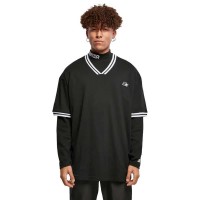 тениска,мъжки,тениски,starter,black,label,basic,sports,short,sleeve,v,neck,t,shirt,black,white,(black)