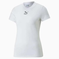 тениска,дамски,тениски,puma,classics,slim,t,shirt,puma,white,(white)