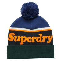 шапка,всички,шапки,superdry,vintage,classic,logo,beanie,twilight,navy,jaffa,orange,(blue)