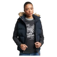 елек,дамски,жилетки,superdry,vintage,everest,faux,fur,vest,blue,(eclipse,navy)
