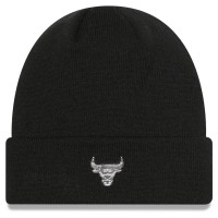 шапка,всички,шапки,new,era,chicago,bulls,metallic,badge,cuff,beanie,black,(black)