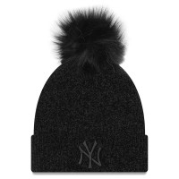 шапка,всички,шапки,new,era,new,york,yankees,chenille,bobble,beanie,black,(black)
